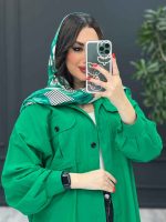 مانتو لینن جیب پاکتی پیله دار کد 3100 - تصویر 14