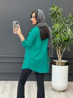 مانتو سبزآبی