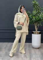ست مانتو و شلوار کراش کد 3207