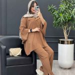 ست مانتو و شلوار کراش