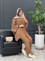 ست مانتو و شلوار کراش