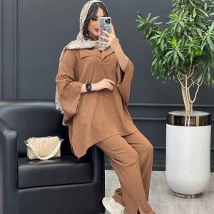ست مانتو و شلوار کراش