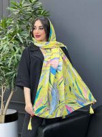 شال منگوله دار آبرنگی