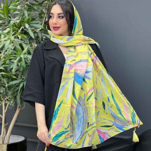 شال منگوله دار آبرنگی