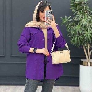 مانتو لینن دوجیب پاکتی کد 3354