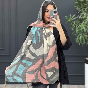 شال پلیسه طرح سنگ کد 2941