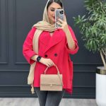 مانتو لینن دو دکمه