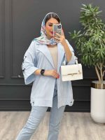 مانتو لینن بغل پاگن آستین ضربدری
