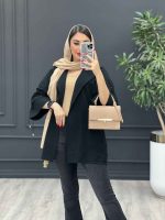 مانتو لینن مشکی