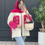 مانتو ترکیبی طرح ستاره