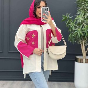 مانتو ترکیبی طرح ستاره