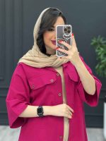 استایل رسمی با مانتو سرخابی