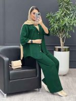 مانتو شلوار یشمی