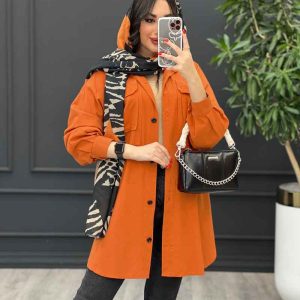 مانتو لینن جیب پاکتی پیله دار