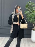 مانتو لینن جیب پاکتی پیله دار کد 3100 - تصویر 16