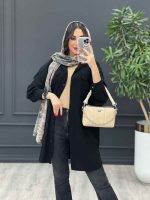 مانتو لینن جیب پاکتی پیله دار کد 3100 - تصویر 10