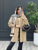 مانتو لینن جیب پاکتی پیله دار کد 3100 - تصویر 11