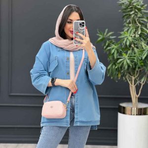 مانتو جین جیب پاکتی بغل چاک