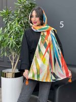 شال طرح برگ