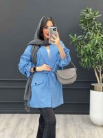 مانتو داکرون یقه آرشال یک طرف پیله