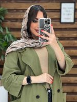 خرید مانتو لینن آستین برگردون