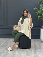مانتو شلوار یشمی