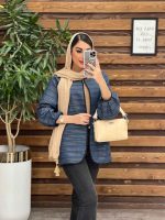 استایل با مانتو سورمه ای