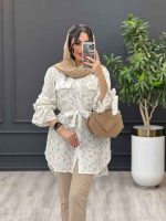 اتسایل با مانتو سفید