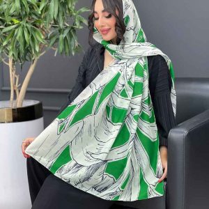 شال طرح برگ بزرگ کد 3252