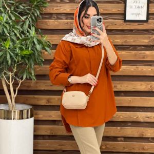 مانتو جلو بسته بغل دو دکمه کد 3295