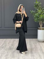 مانتو شلوار مشکی