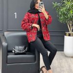 مانتو طرح دار سنتی کد 3296