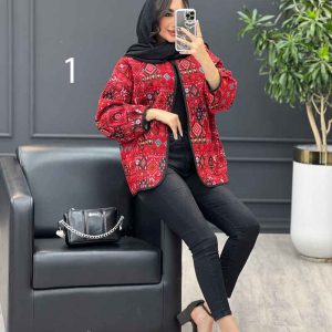 مانتو طرح دار سنتی کد 3296