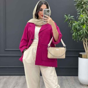 خرید مانتو سرخابی