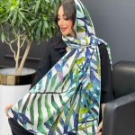 شال طرح برگ سوزنی کد 3228