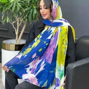 شال حریر نخ آبرنگی کد 3246