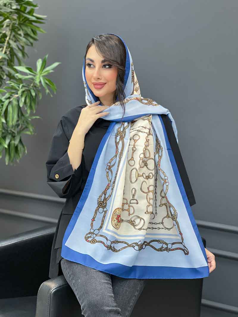شال طرح زنجیر و حلقه کد 3234 شال طرح زنجیر و حلقه کد 3234