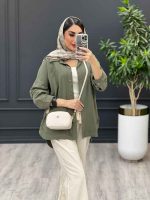 خرید اینترنتی مانتو لینن
