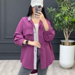 مانتو داکرون ترکیبی راه راه کد 3352