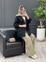 استایل با مانتو مشکی