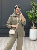استایل با مانتو نسکافه ای