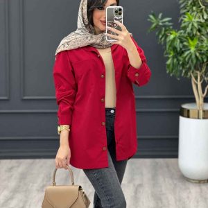 مانتو داکرون دو جیب بغل هلال کد 3089