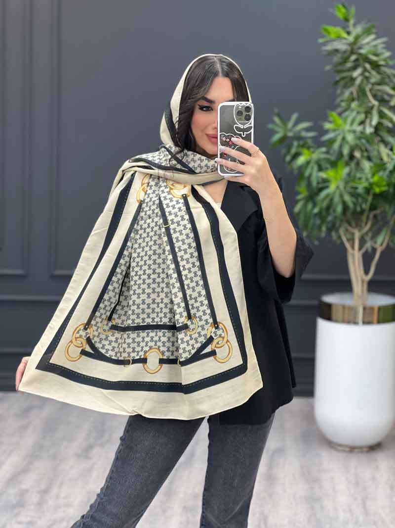 شال طرح حلقه کد 3236 شال طرح حلقه کد 3236