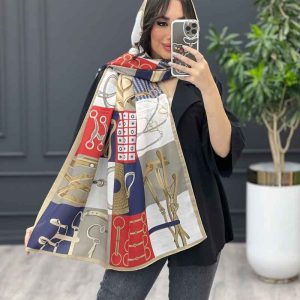 شال طرح کمربندی کد 3229