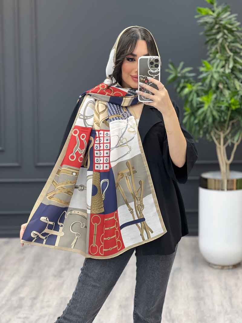 شال طرح کمربندی کد 3229 شال طرح کمربندی کد 3229