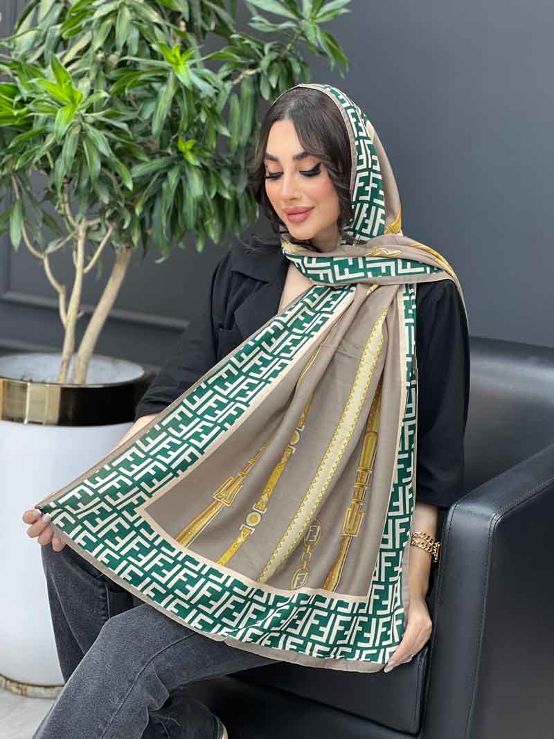 شال طرح فندی کد 3235 شال طرح فندی کد 3235