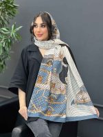 شال حریرنخ طرح LV کد 3223 - تصویر 3
