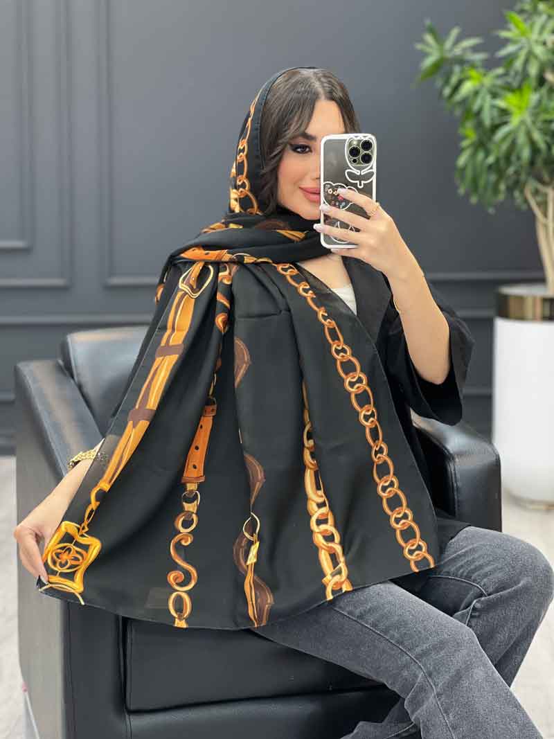 شال طرح زنجیر و کمربندی کد 3244 شال طرح زنجیر و کمربندی کد 3244
