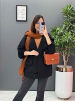 مانتو لینن آستین گت سرشونه ژیله کد 2959 - تصویر 8