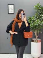 مانتو لینن آستین گت سرشونه ژیله کد 2959 - تصویر 2